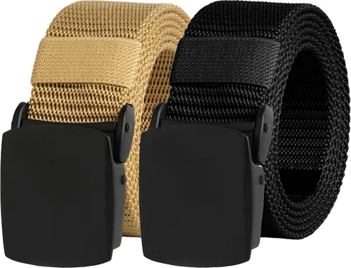 Miniatura 7 de UNGGJKB Men's Tactical Belt, Nylon Casual Elastic Belt, Work Belt That Can Be Cut And Adjusted