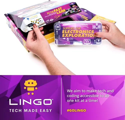 Miniatura 6 de LINGO in The Fast Lane Kit de codificación STEM - Construye, codifica y aprende la tecnología de un coche de carreras - Aprende a codificar