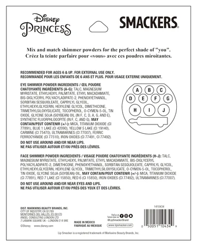 Miniatura 4 de LIP SMACKER Lip Smacker Disney Comic Princess - Juego de paletas de maquillaje de 0.44 onzas