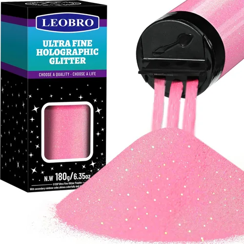 Miniatura 17 de Leobro - Purpurina dorada, 180g/6.35oz de purpurina fina holográfica dorada para resina, manualidades, vasos, uñas, cuerpo, decoraciones de fiesta