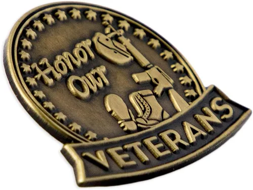 Miniatura 2 de PinMart Pin de veterano Pin patriótico americano de solapa o sombrero Orgulloso de ser retirado ejército, marina, fuerza aérea o cuerpo de marina