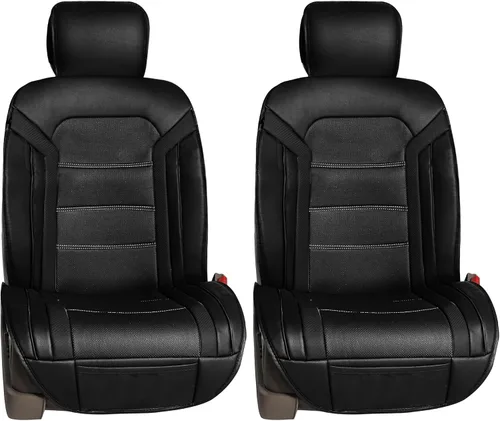 Cojín de asiento delantero FH GROUP PU25BROWN12 marrón ultra comodidad (airbag compatible), Negro