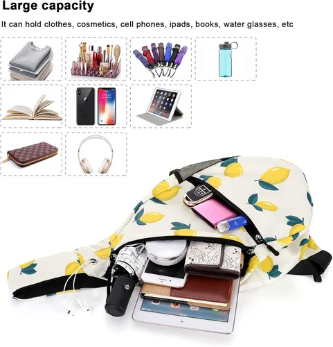 Miniatura 4 de KAMO Mochila Sling Sling Bag Crossbody Daypack Casual Mochila Pecho Bolsa para Mujeres Hombres