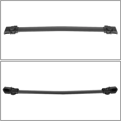 Miniatura 4 de DNA Motoring PT-ZTL-8082 Par de Barras Transversales de Aluminio para Portaequipajes de Techo de Automóvil Compatibles con Jeep Patriot 07-17, Negro