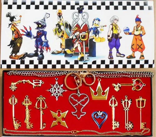 Miniatura 3 de Kingdom Hearts Keyblade - Juego de collar con colgante Sora