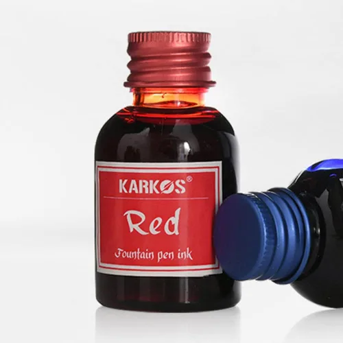 Miniatura 7 de Tinta embotellada para plumas estilográficas, azul oscuro brillante, tinta de caligrafía de 1.0 fl oz, escritura artística, dibujo, pintura, tinta
