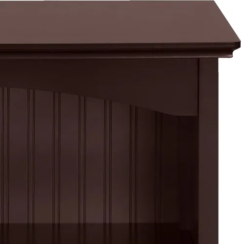 Miniatura 6 de eHemco Estantería de 3 niveles con 2 soportes arqueados, 40 pulgadas, cereza