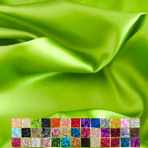 Miniatura 19 de Yard - Tela de satén sedosa elástica de alta calidad - Tela para vestidos y faldas - Suave como la seda, brillo metálico, ideal para bodas y diseño