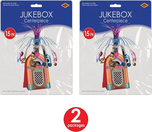 Miniatura 5 de Beistle Jukebox - Centro de mesa (2 unidades)