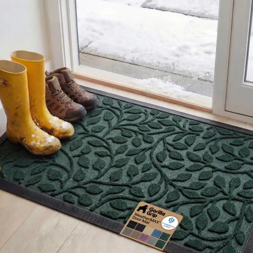 Miniatura 109 de Gorilla Grip - Tapete WeatherMax todoterreno 100% impermeable, caucho natural, resistente a manchas y decoloración, perfil bajo, interior y Grafito