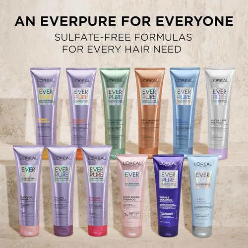 Miniatura 8 de L'Oreal Paris Acondicionador de Cabello para Cabello Seco, Hidratación de Triple Acción, Infundido con Aceite de Albaricoque, EverPure, 8.5 Fl Oz