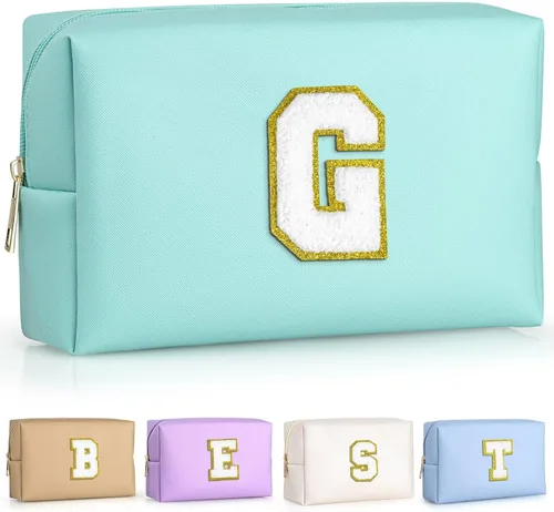 Miniatura 26 de TOPEAST - Bolso de maquillaje para mujer, G Blanco nacarado-rosa