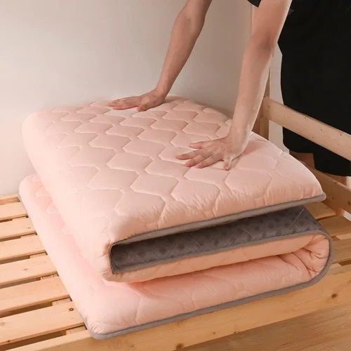 Miniatura 8 de Colchón japonés mejorado, tapete portátil de tatami para campamento, colchón plegable tamaño individual/individual/Queen/King, colchón de cama