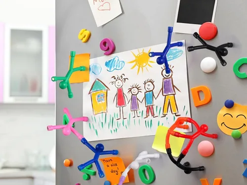 Miniatura 5 de 5 piezas de imanes, juguetes magnéticos, hombres, personas, personas magnéticas, juguetes de viaje para niños, para imanes de refrigerador, oficina