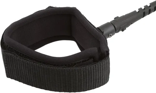 Miniatura 5 de Correa de muñeca ajustable para tabla de surf, bíceps en espiral, con tapón, color negro