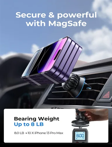 Miniatura 6 de LISEN para soporte de coche Magsafe, soporte magnético para teléfono en la ventilación del coche, soporte de teléfono manos libres para accesorios
