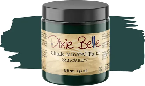 Miniatura 120 de Dixie Belle Paint Company - Pintura con acabado de tiza para muebles, color negro (Caviar), 1 galón, 128 fl oz, pintura mineral color rosa intenso