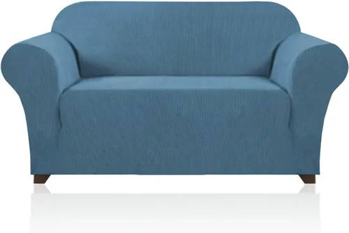 Miniatura 87 de PrinceDeco Funda elástica para sofá de 3 cojines, protector de muebles con parte inferior elástica antideslizante, apta para perros