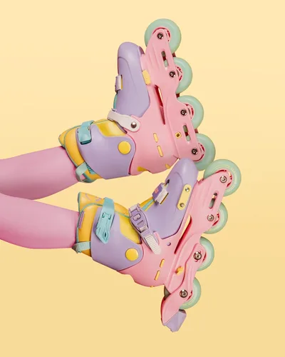 Miniatura 6 de C SEVEN C7skates Nostalgic Jr. - Patines en línea para niñas, niños y jóvenes Jelly