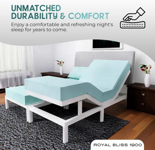 Miniatura 7 de Juego de sábanas Split King con 2 sábanas bajeras individuales XL, ropa de cama de 5 piezas, sin arrugas, resistente a la decoloración, microfibra