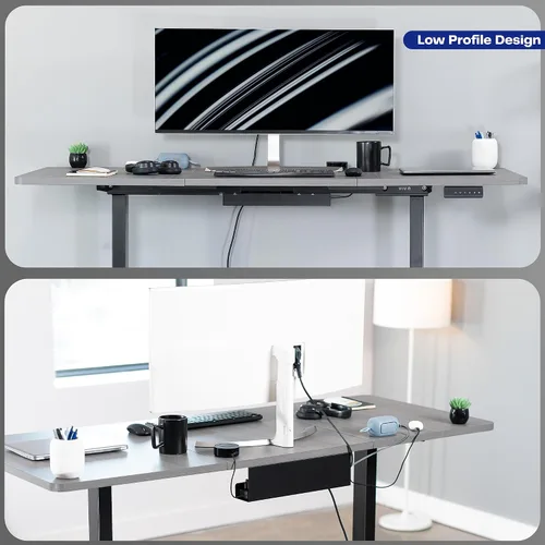 Miniatura 7 de VIVO - Bandeja de gestión de cables para debajo del escritorio de 17 pulgadas, soporte para extensión de alimentación, organizador de cables