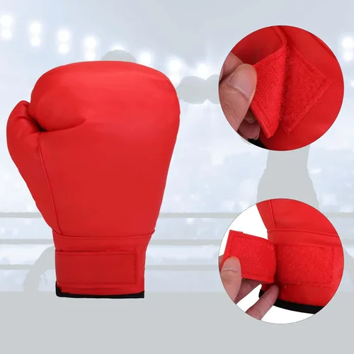 Miniatura 6 de 2 pares de guantes de boxeo para hombres y mujeres, guantes de entrenamiento de boxeo adecuados para principiantes y niños, juego profesional
