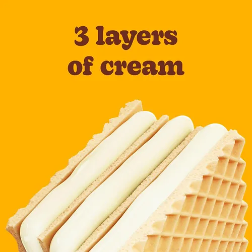 Miniatura 4 de Bauducco Vanilla Wafers - Galletas crujientes de oblea con 3 deliciosas capas de crema con sabor a vainilla, delicioso aperitivo dulce o postre, 9.0
