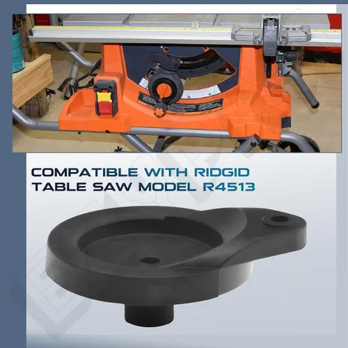 Miniatura 5 de Paquete de 2 ruedas de mano de sierra de mesa 089290001054 compatibles con sierra de mesa Ryobi R4513, rueda de mano ajustable para Ridgid, fácil