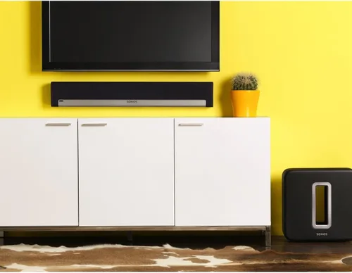 Miniatura 3 de Barra de sonido para TV Sonos, barra de reproducción, altavoz de música de conexión inalámbrica Solo PLAYBAR Negro