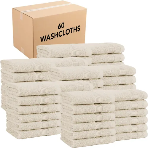 Miniatura 45 de Arkwright - Juego de 6 toallas de baño, 100% algodón súper suave, 600 GSM, de secado rápido y absorbente, artículos de lujo para el baño con 2 Lapis