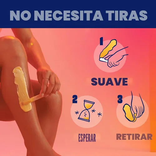 Miniatura 5 de Nair Lux Wax, kit de cera caliente para microondas para mujeres, depilación sin tiras para piernas, axilas, bikini en casa, comprobadamente eficaz