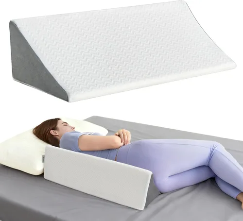Miniatura 12 de Vekkia Almohada de apoyo lumbar para reclinable, soporte ergonómico de espalda para sofá, mejora la postura, alivia el dolor de espalda para estar