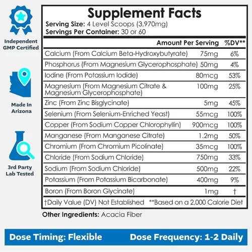 Miniatura 2 de Nootropics Depot InfiniLYTE Polvo de electrolitos optimizado Apto para dietas cetogénicas, veganas, sin OMG y sin azúcar, sin sabor, 30 porciones