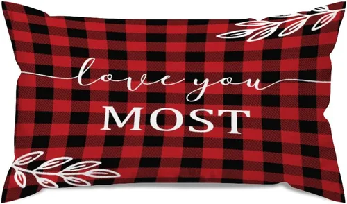 Miniatura 44 de Fundas de almohada lumbares de 12 x 24 pulgadas, decoración de granja, fundas de almohada decorativas para decoración del hogar Estilo-13