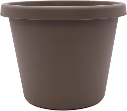 Miniatura 22 de The HC Companies Maceta redonda de plástico Prima con borde enrollado - Maceta para flores ligera y resistente a los rayos UV para hierbas y más