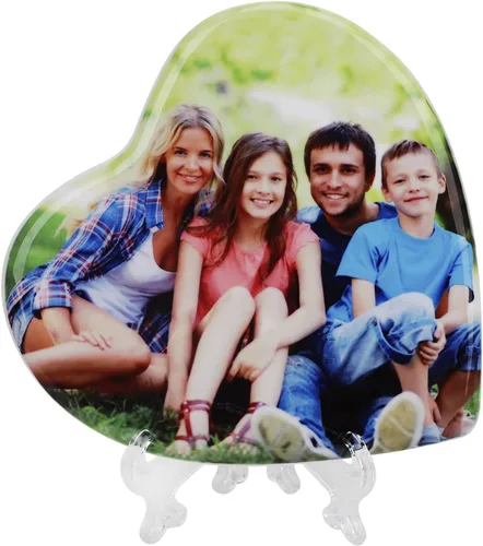 Miniatura 10 de GREUS Marcos de fotos personalizados, placa de cristal para fotos, regalo personalizado para cumpleaños, bebé, nacimiento, boda, Navidad, día de San