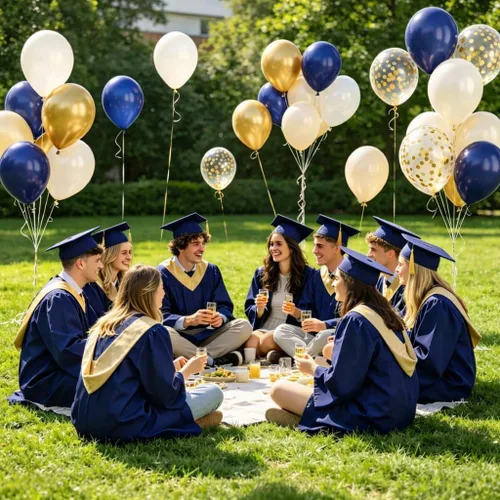 Miniatura 4 de Globos azul marino y dorados, 50 piezas de globos de confeti azul marino perla doble relleno blanco arena metálico cromado dorado de 12 pulgadas