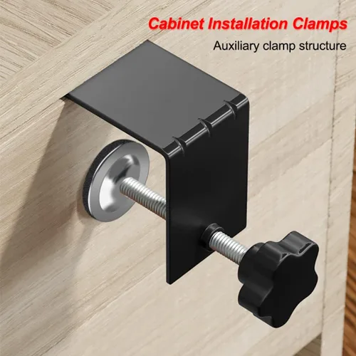Miniatura 6 de 4 abrazaderas en C, abrazaderas de instalación delanteras de cajón, abrazaderas de acero laminado en frío para carpintería, se pueden utilizar como