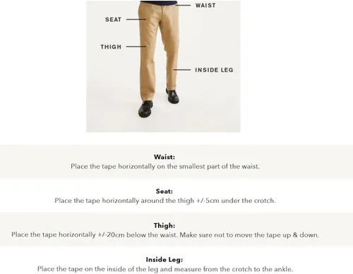 Miniatura 7 de Dockers - Pantalones caquis de ajuste clásico para hombre (tallas regulares y tallas grandes y altas)