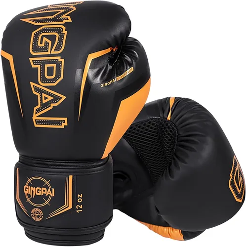 Miniatura 6 de Guantes de boxeo, entrenamiento de boxeo profesional, guantes de kickboxing para hombres, mujeres, adultos, niños, acolchado de varias capas