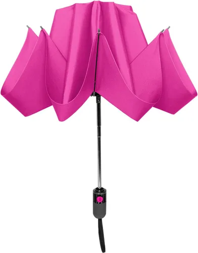Miniatura 10 de ShedRain Unbelievabrella - Paraguas invertido, invertido, apertura y cierre automático, resistente al viento y a la lluvia, toldo de doble capa