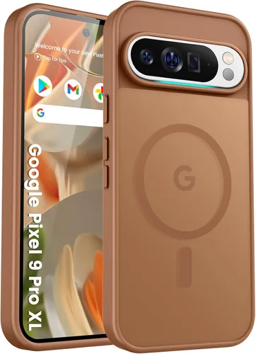 Miniatura 121 de Funda para teléfono Google Pixel 9 Pro XL, Compatible con Magnético, Protección contra Caídas de Grado Militar Translúcida Mate Resistente a Golpes