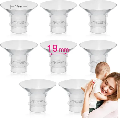 Inserto de brida de 0.748 in compatible con brida de 0.945 in/escudo de extractores de leche, para Momcozy S9 Pro S10 S12 Pro Medela Spectra Elvie