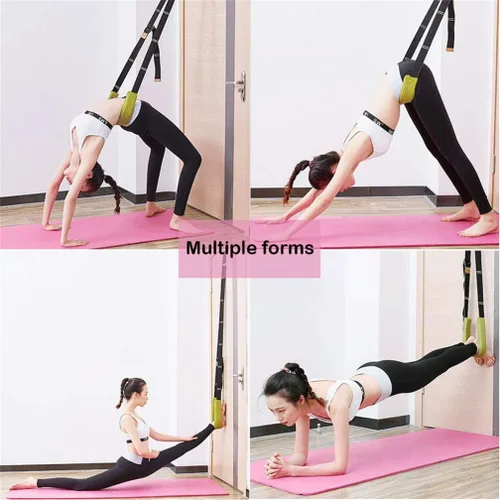 Miniatura 2 de Correa de estiramiento de yoga, fitness, correa de estiramiento de flexibilidad de puerta, mejora la flexibilidad de la pierna, cintura y espalda