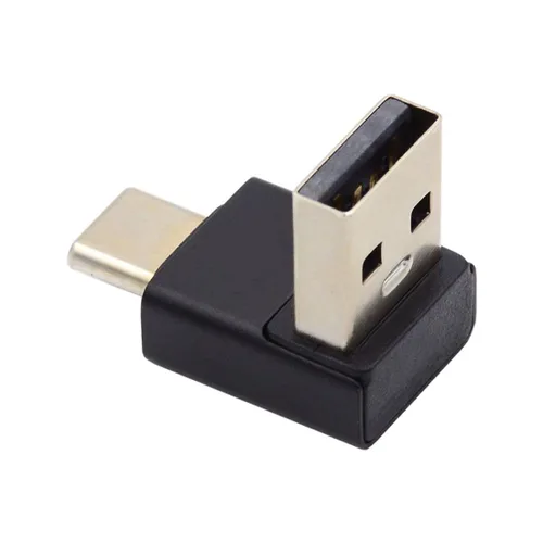 Miniatura 6 de chenyang Conector USB 3.0/3.1 USB C a USB 3.0 Datos 10Gbps Adaptador de carga 90 grados en ángulo abajo