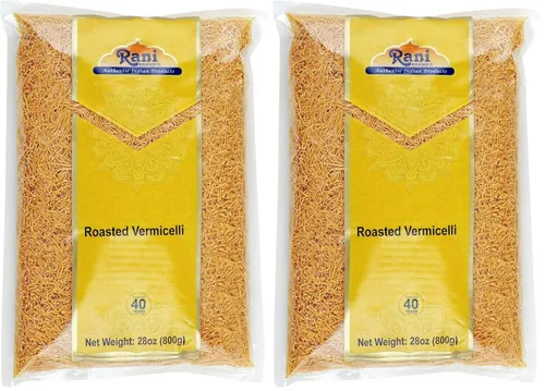 Miniatura 10 de Fideos asados Rani (fideos de trigo tostado) 12.25 onzas (12.35 oz), paquete de 6 ~ Todo natural Vegano Sin OMG Origen indio