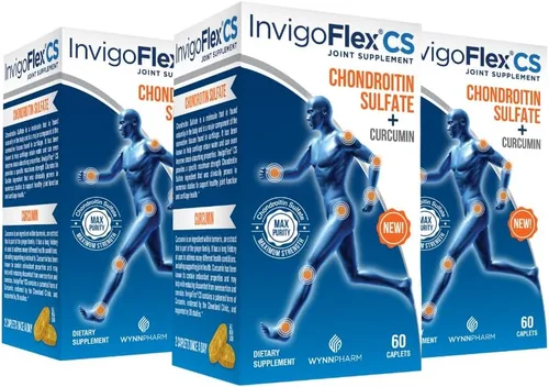 Miniatura 7 de INVIGOFLEX Sulfato de condroitina con curcumina de cúrcuma sin OMG para rodilla, mano, espalda y cadera, suplemento premium para articulaciones CS