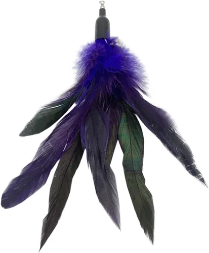 Miniatura 6 de CATENESS Recambios de juguetes de plumas para gatos, 10 piezas de repuesto para gatos