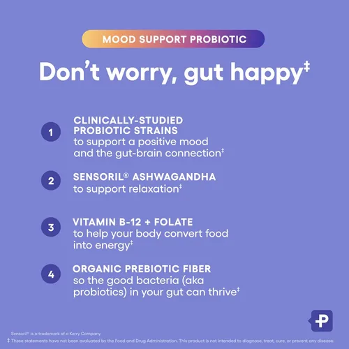 Miniatura 3 de Physician's CHOICE Probiótico de apoyo al estado de ánimo: apoya un estado de ánimo equilibrado, respuesta saludable al estrés y salud digestiva
