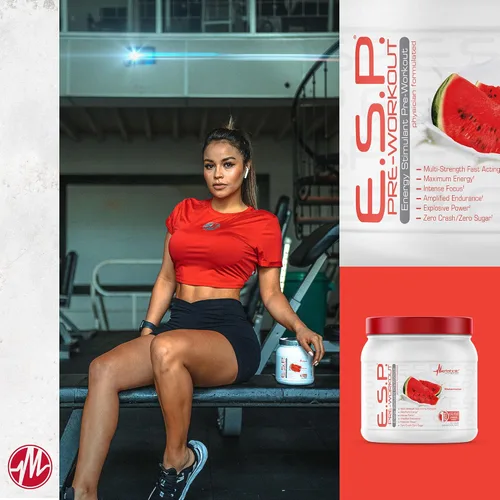 Miniatura 9 de Suplemento de nutrición metabólica ESP. Suplemento energizante y estimulador de la resistencia de preentrenamiento. Mayor energía y concentración